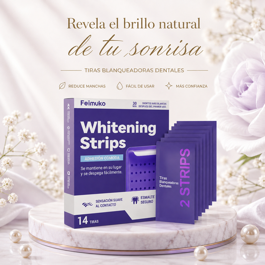 Tiras Blanqueadoras Dentales | Sonrisa Más Blanca y Brillante