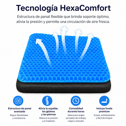 Cojín De Gel Premium Para Oficina, Auto y Hogar