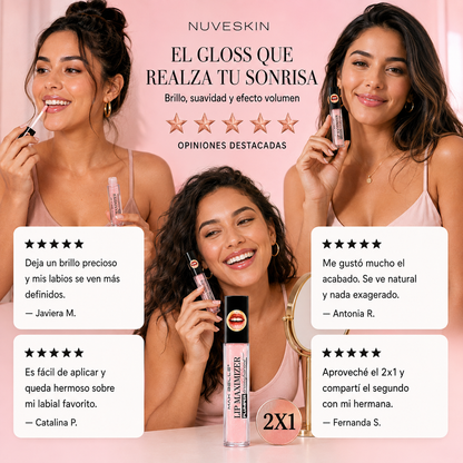 2x1 Plump Lips™ | Gloss Voluminizador de Labios