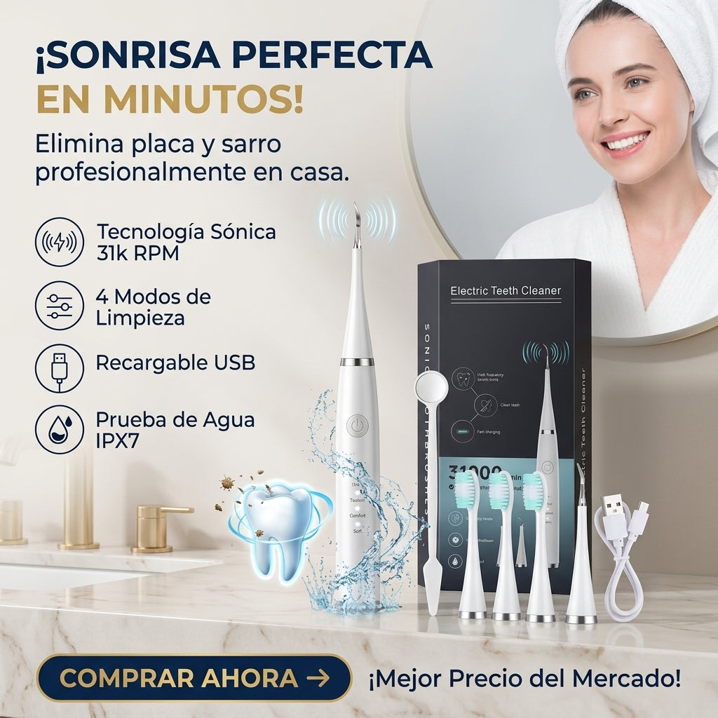 Limpiador Dental Quita Sarro Bucal | Sonrisa Más Perfecta