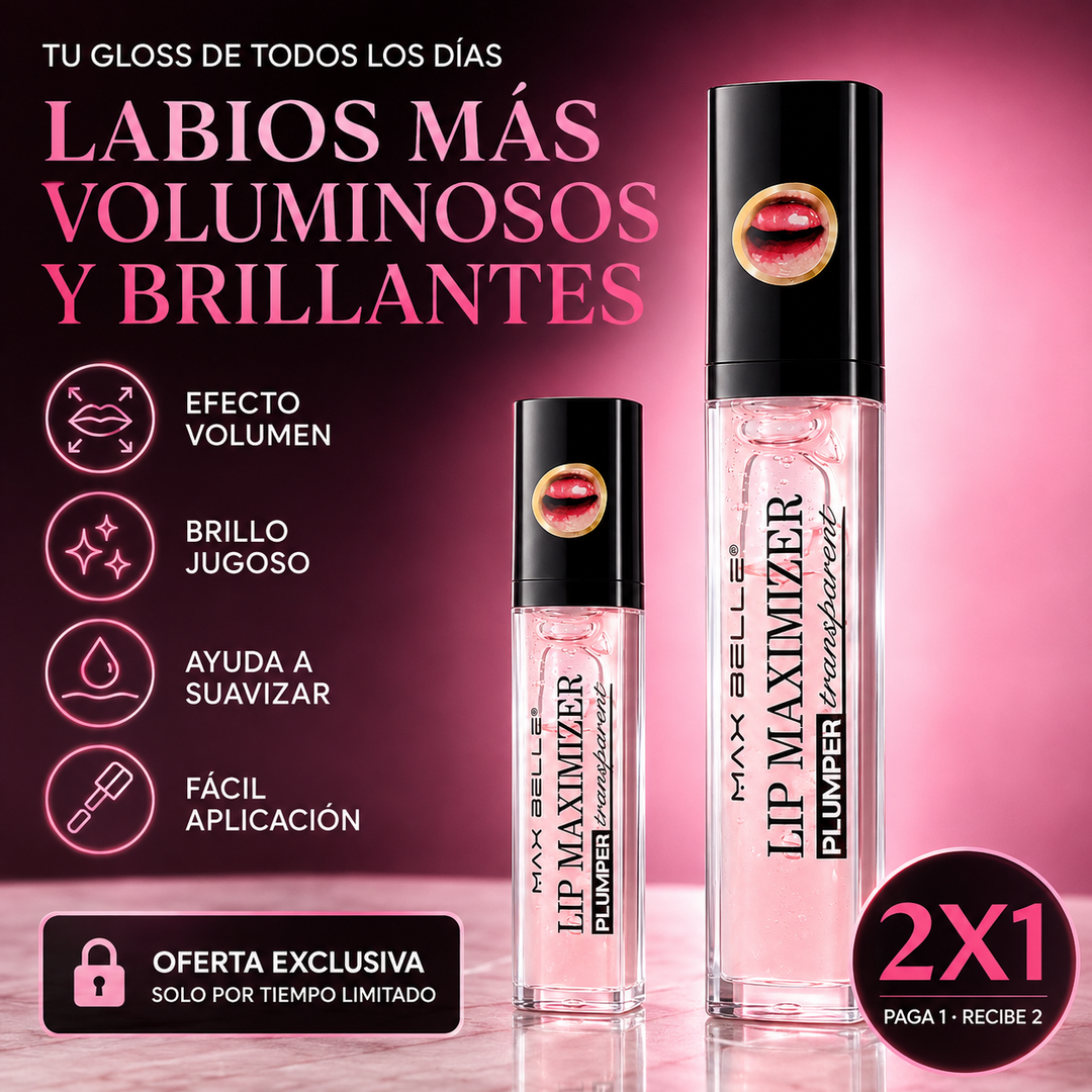 2x1 Plump Lips™ | Gloss Voluminizador de Labios